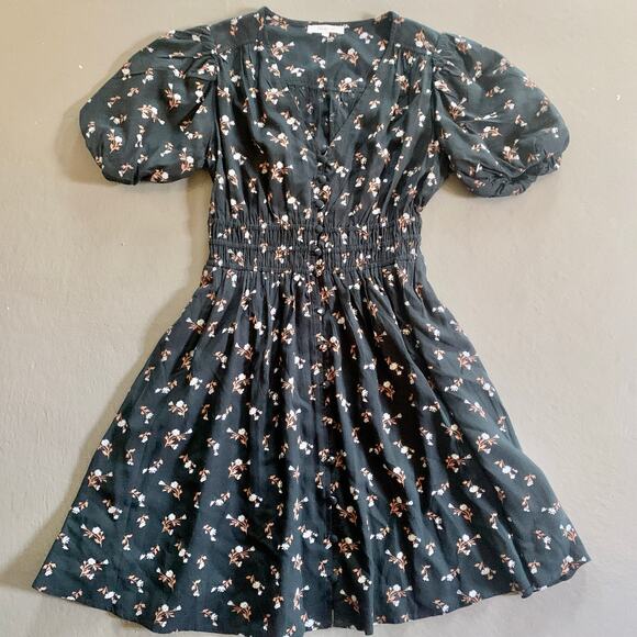 Madewell Floral Mini Dress XS Sophia Woodland Floral - Picture 2 of 14